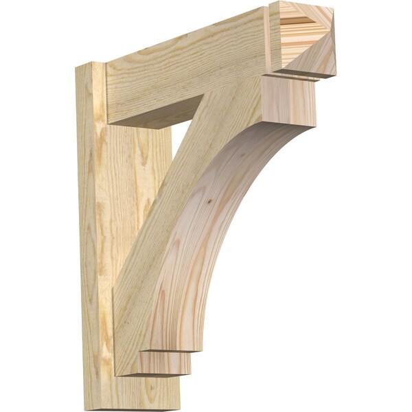 Ekena Millwork Imperial Rough Sawn Arts and Crafts Outlooker, Douglas Fir, 6"W x 22"D x 22"H OUT06X22X22IMP03RDF - main